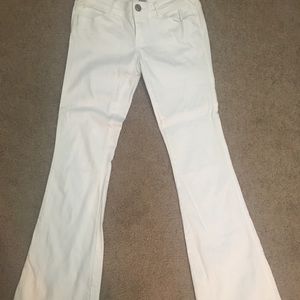 White flare jeans size 3